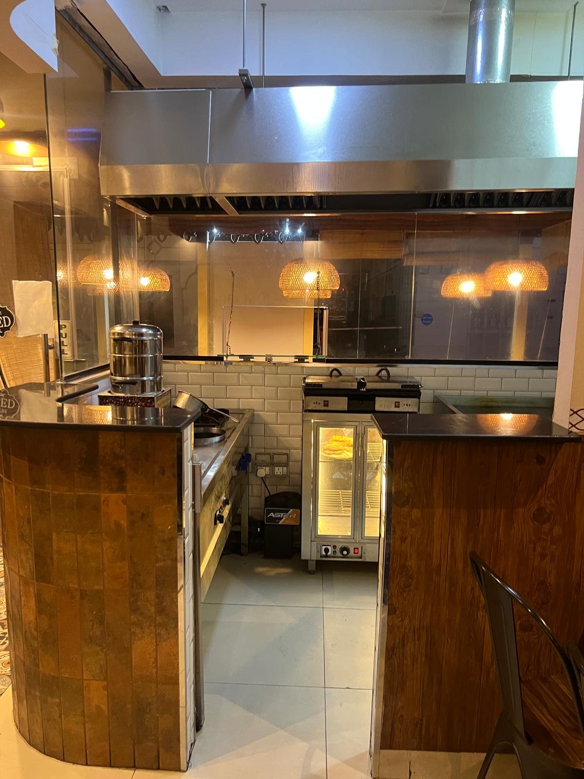 The open kitchen at Dakshin Corner